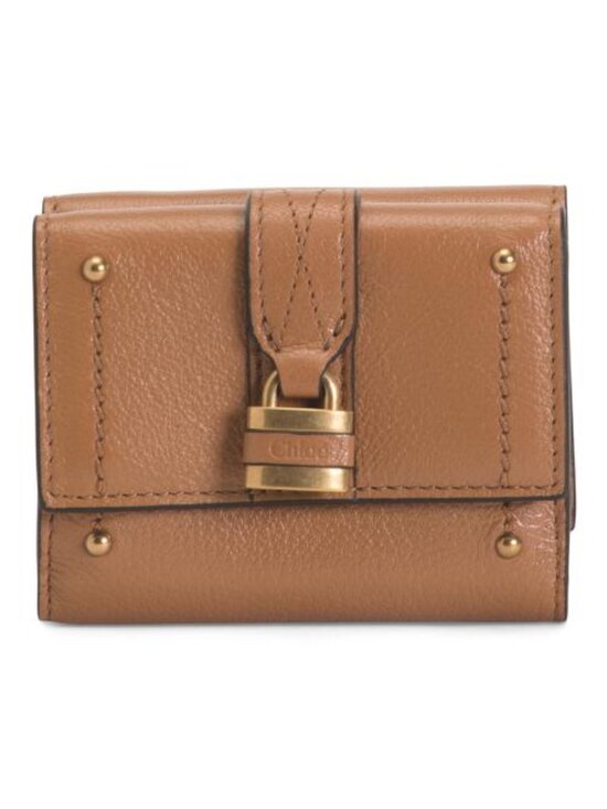 Chloe Handbags - CHLOE Made In Italy Leather Mini Paddington Tri-fold Wallet With Card Slots